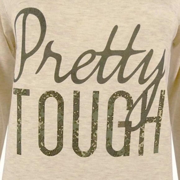 Ideology Top Camo Pretty Tough Back Cut Out Large - Picture 4 of 6